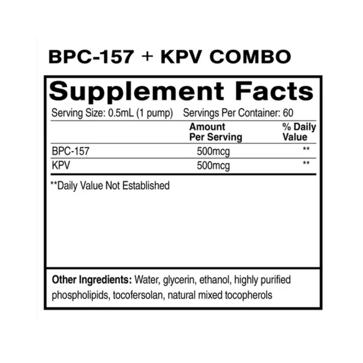 Liposomal BPC-157+KPV Oral Peptide