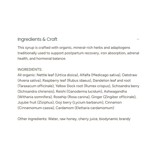 Postpartum Restorative Tonic