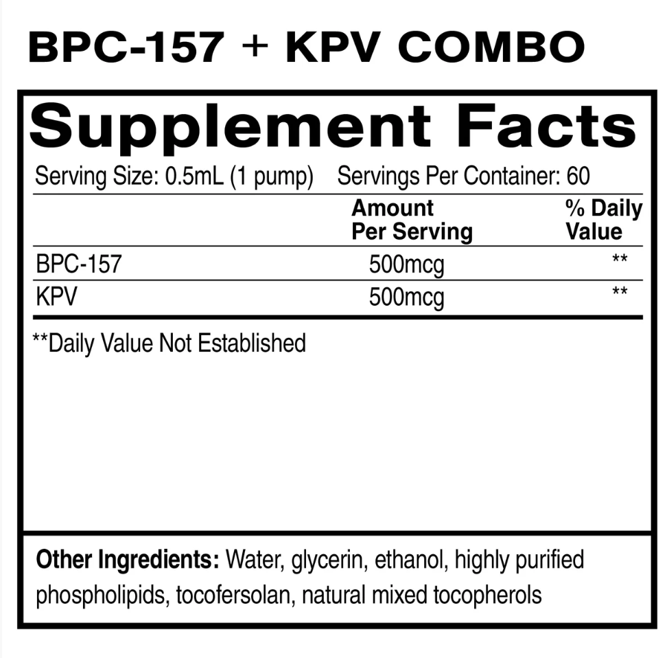 Liposomal BPC-157+KPV Oral Peptide