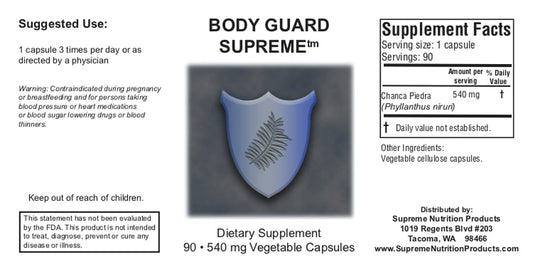 Body Guard Supreme - Dr Jaban Moore - Store