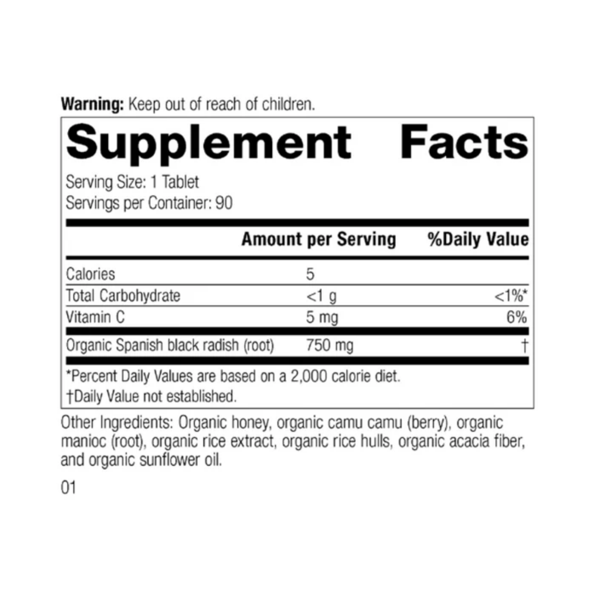 Spanish Black Radish-90 Tablets