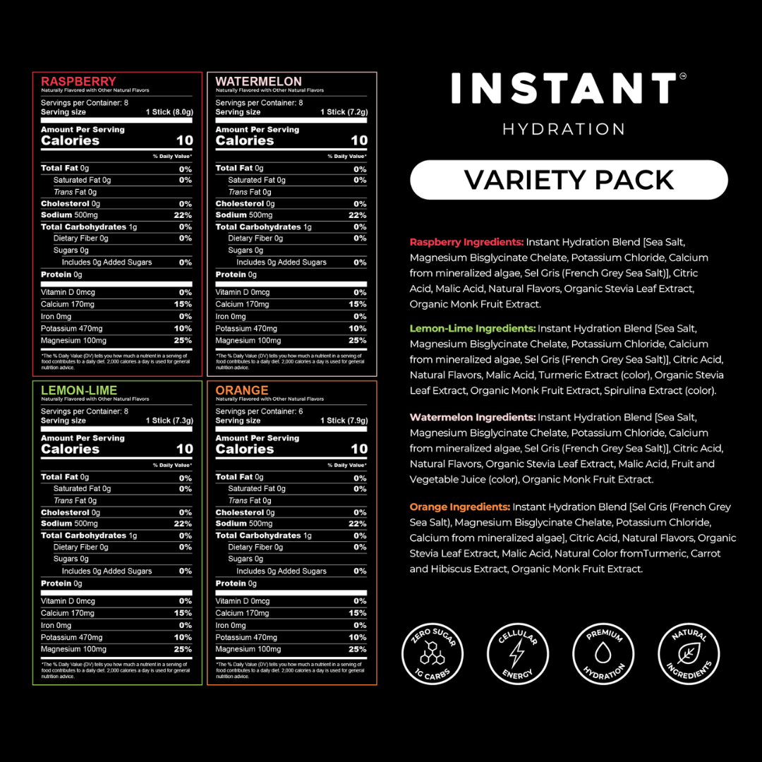 Instant Hydration Premium Electrolyte Drink Mix-30 Count